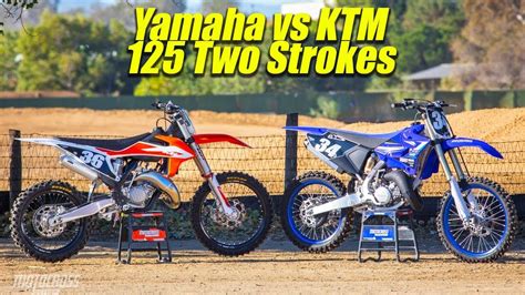 2020 Yamaha YZ125 VS KTM 125SX Two Stroke - Motocross Action Magazine ...