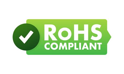 RoHS compliant symbol, label. Quality mark. RoHS icon. Restriction of Hazardous Substances ...