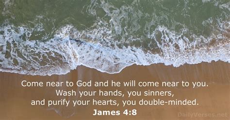 James 4:8 - Bible verse - DailyVerses.net