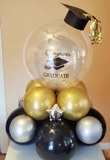 Pin by Erica McAuley on artesanato | Balloon decorations graduation, Gold graduation p… | Gold ...