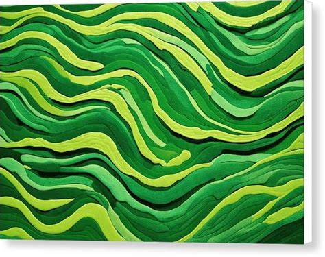 Green Abstract Art 0121 - Canvas Print – artAIstry