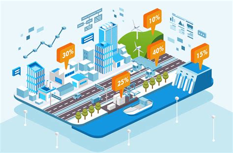 isometric city infrastructure growth info graphic vector illustration 32410301 Vector Art at ...