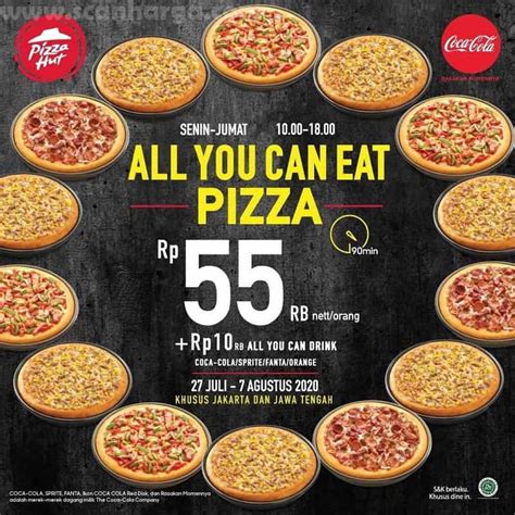 Promo Pizza Hut All You Can Eat Rp 55RB Nett Per Orang 27 Juli - 7 ...