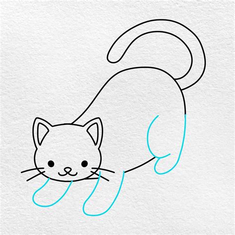 Cute Cat Drawings For Kids