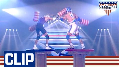 Pugil Sticks Break In This Incredible Joust Rematch | American Gladiators - YouTube