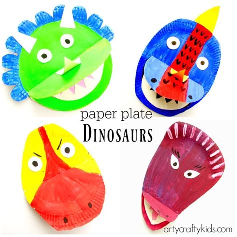 Paper Plate Dinosaur - Arty Crafty Kids