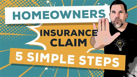 Homeowners Insurance Claim: The 5 Simple Steps - YouTube