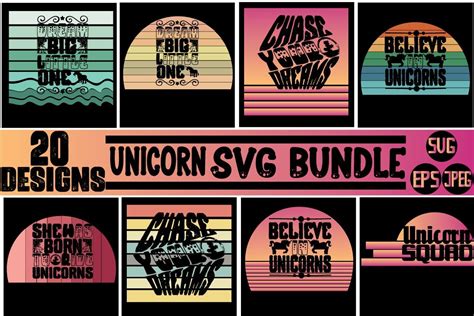 Unicorn SVG Bundle Bundle · Creative Fabrica