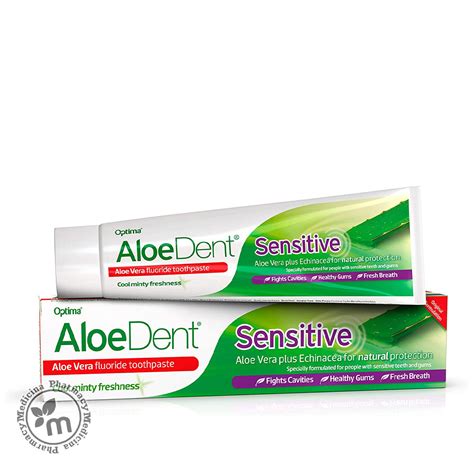 Aloedent Toothpaste Sensitive Fluoride | Medicina Online Pharmacy | UAE