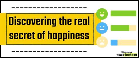 Discovering the real secret of happiness