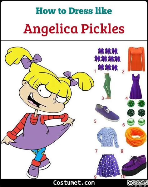 Angelica Pickles Costume (Rugrats) for Cosplay & Halloween