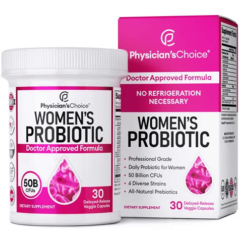 Physicianâ€™s Choice Women's Probiotics 50 Billion - Prebiotic Fiber Blend | 30 Capsules