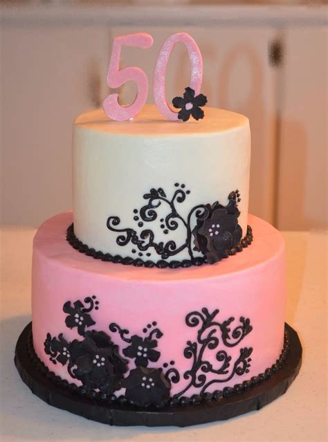 Pink and Black Birthday Cake | Cake, Cake cookies, Birthday cake