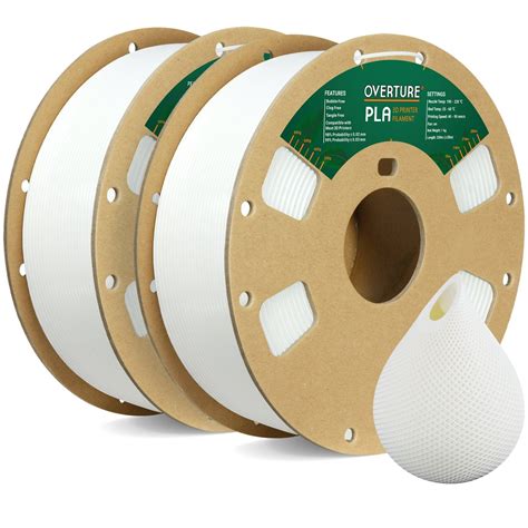 Overture PLA 3D Printer Filament 1.75mm-2pack – Overture 3D