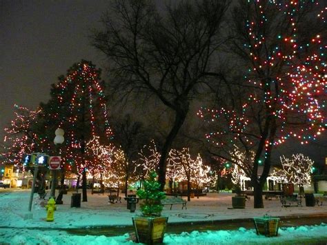 Santa Fe, NM Plaza with Christmas Lights 2 | The Santa Fe Pl… | Flickr