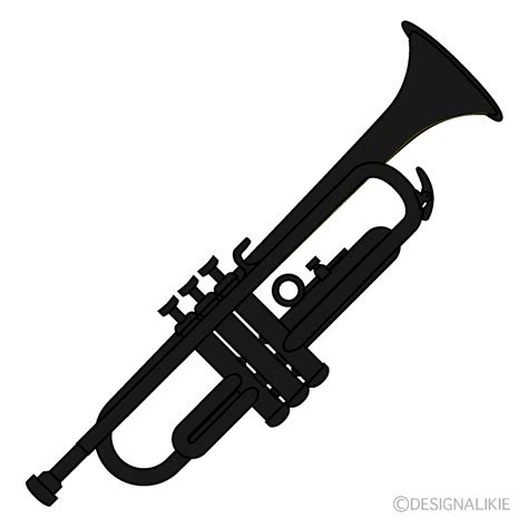 Trumpet Silhouette Free PNG Image｜Illustoon