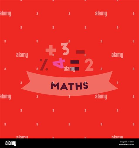 Flat icon on background math lesson Royalty Free Vector Stock Vector Image & Art - Alamy