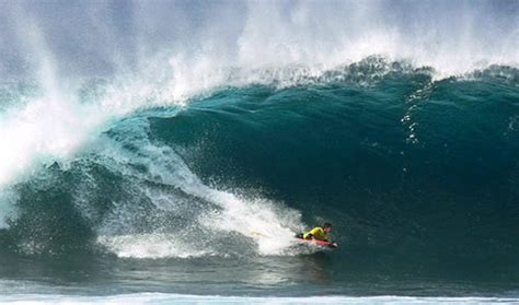 surfing at a spot called "European Hawaii" on the sunny island Lanzarote