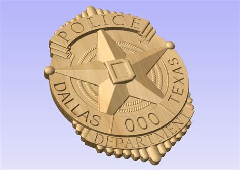 NEW Custom Dallas Police Officer Badge Personalized Badge 3D - Etsy