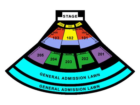 Fiddlers Green Amphitheatre Seating Chart | Fiddlers Green Amphitheatre