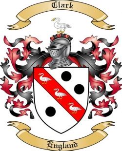 Clark Family Crest from England by The Tree Maker