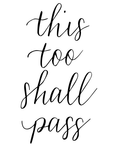 This Too Shall Pass, PRINTABLE Bible Quotes, Wall Decor, Religious ...