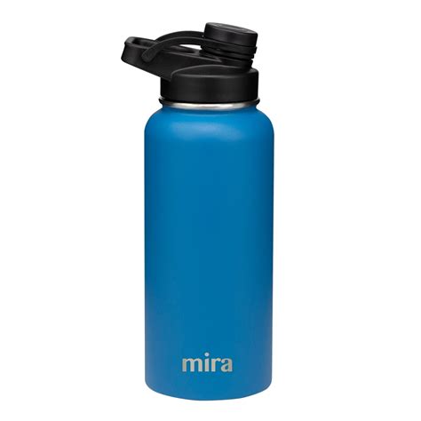 MIRA 32 oz Stainless Steel Insulated Sports Water Bottle | Metal ...