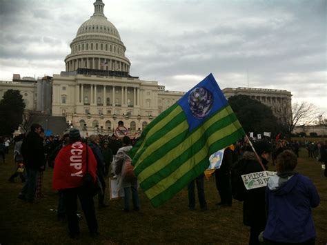 Earth flag @ Occupy Congress #J17 | 350 .org | Flickr