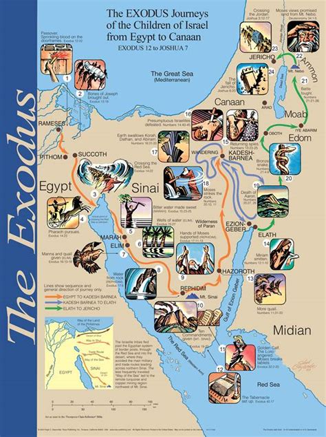 Map Of Moses Journey