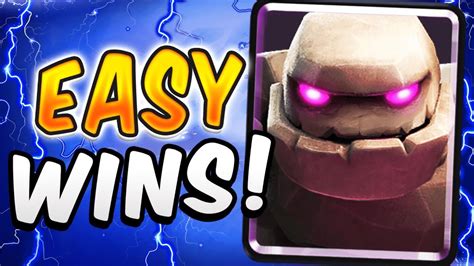 BEST GOLEM LIGHTNING DECK IN THE META! — Clash Royale - YouTube