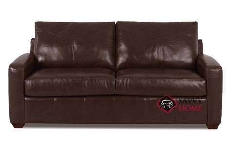 Quick-Ship Boulder Leather Sleeper Sofas Full in Durango Expresso by ...