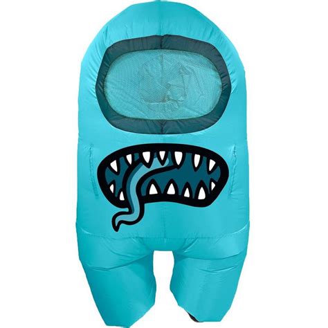 Kids' Cyan Impostor Inflatable Costume - Among Us | Party City