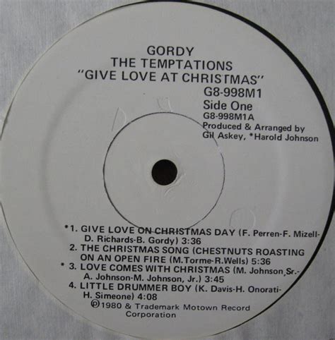 The Temptations - Give Love At Christmas (1980, Vinyl) | Discogs