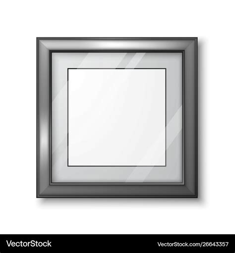 3d picture or photo frame design modern empty Vector Image