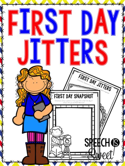 First Day Jitters Freebie - Speech is Sweet