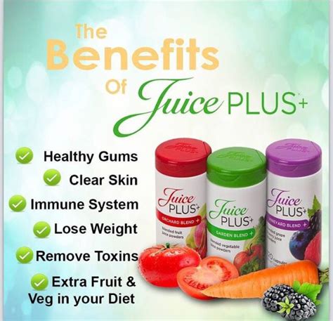 The Benefits of Juice Plus | Juice cleanse recipes, Juice plus, Juicing ...