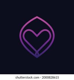 Minimalist Heart Logo Modern Design Stock Vector (Royalty Free) 2000828615 | Shutterstock