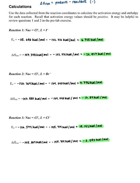 Solved Video 3: Creating Reaction Coordinates As you examine | Chegg.com