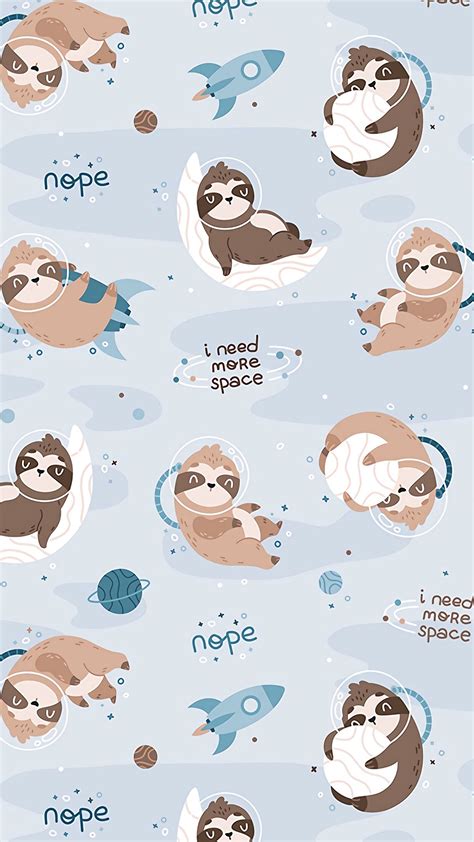 Sloth Cartoon Wallpapers - Wallpaper Cave