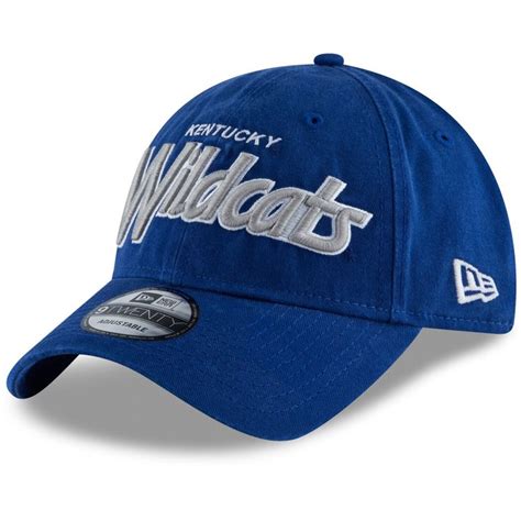 Men's New Era Royal Kentucky Wildcats Retro Script 9TWENTY Adjustable ...