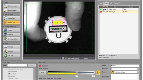 In-Sight 2000 Cognex - Demo - YouTube