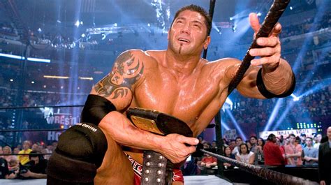 Batista wins the World Heavyweight Championship - WrestleMania 21 World Heavyweight Championship ...