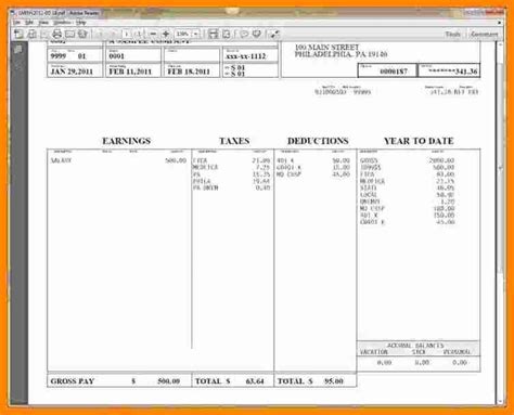 1099 Pay Stub Template Excel – Letter Example Template