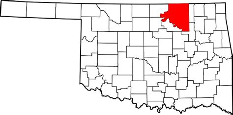 ملف:Map of Oklahoma highlighting Osage County.svg - المعرفة