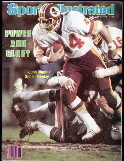 Washington Redskins John Riggins, Super Bowl Xvii Sports Illustrated Cover by Sports Illustrated