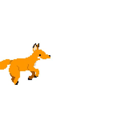 Pixilart - Fox jumping by SpicyGinger01