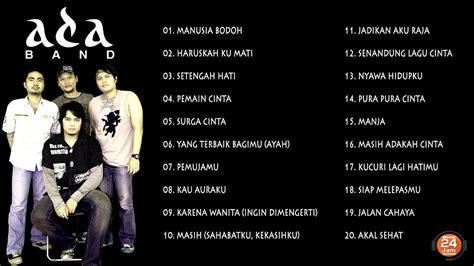 ADA BAND FULL ALBUM 🔵 MUSIK 24 JAM INDONESIA - YouTube