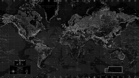 Black and White World Map Wall Mural - Rand McNally Store