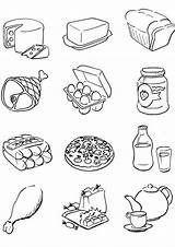 Free & Easy To Print Food Coloring Pages  Tulamama sketch template
