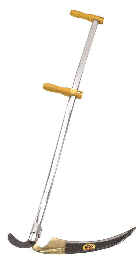 Scythe | With steel handle and backward facing knife